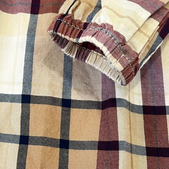 Hope & Henry 5T Brown Plaid Long Sleeve Organic Cotton Dress Equestrian Style - Picture 3 of 4